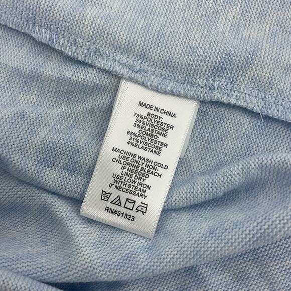 1State Blue Duster Cardigan L - Preowned Polyester Women's Sweater - Picture 4 of 5